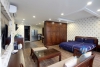 Apartment for rent in Tay Ho with balcony and amazing lake view.